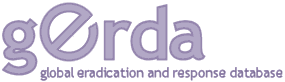 GERDA · Global Eradication and Response Database